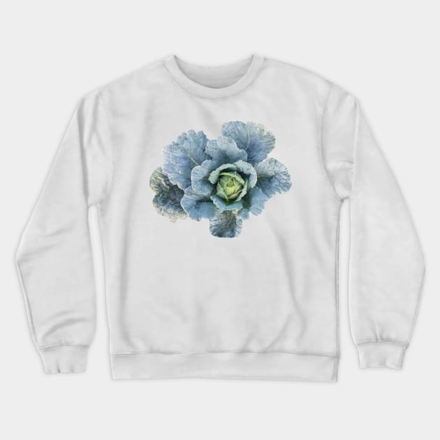 Cabbage Green Leaves Crewneck Sweatshirt by DesignMore21